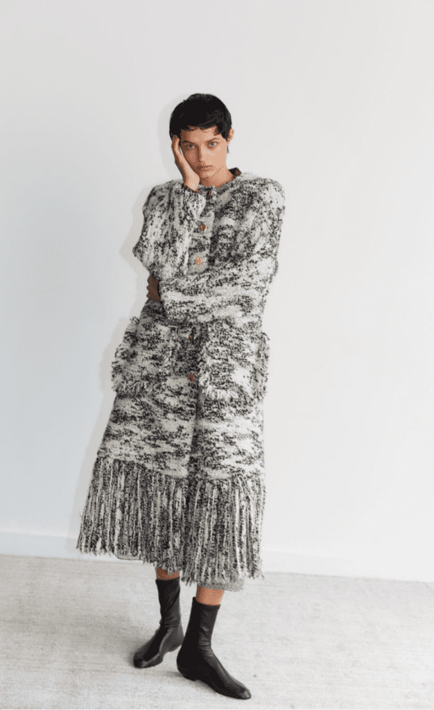This boucle coat is among Taghi's favorites of the collection.